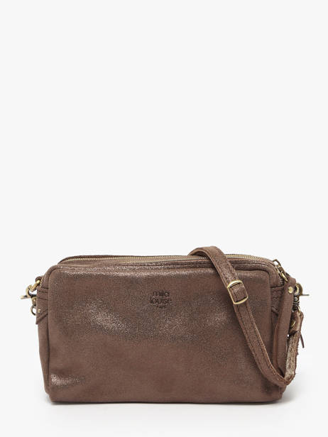 Cross Body Tas Vintage Leder Mila louise Bruin vintage 23673XSX ander zicht 4